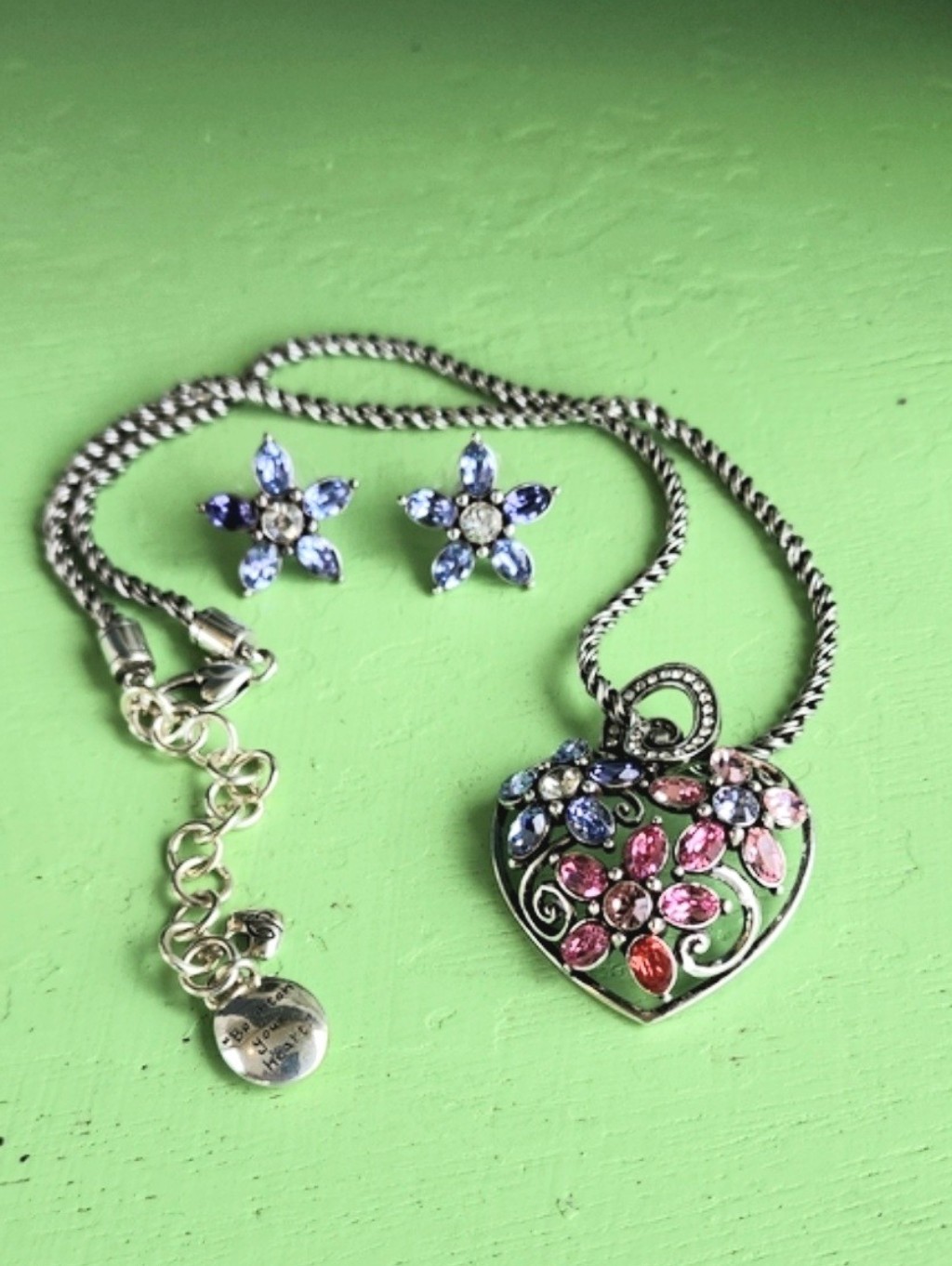 Brighton Garden Of Dreams Necklace & Earrings Retired And Rare